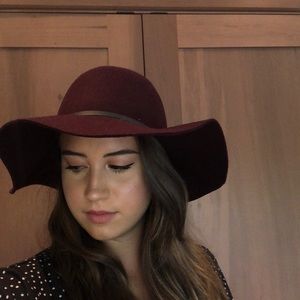 Maroon Floppy Hat